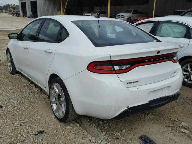 1C3CDFBA4DD347781 - 2013 DODGE DART SXT WHITE photo 3