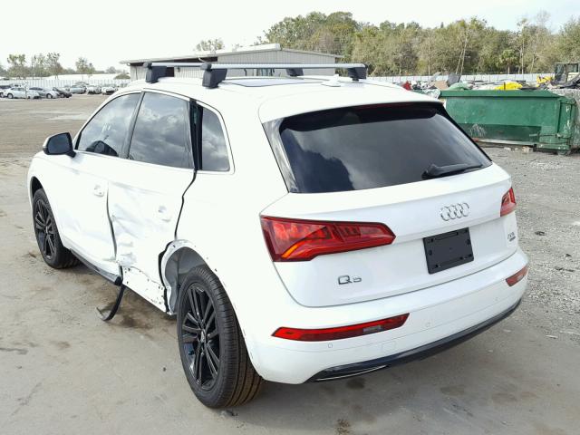 WA1CNBFY4J2049743 - 2018 AUDI Q5 PRESTIG WHITE photo 3