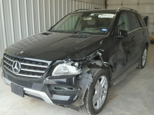 4JGDA5JB9EA270935 - 2014 MERCEDES-BENZ ML 350 BLACK photo 2