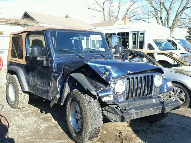 1J4FA49S05P342544 - 2005 JEEP WRANGLER / BLUE photo 1