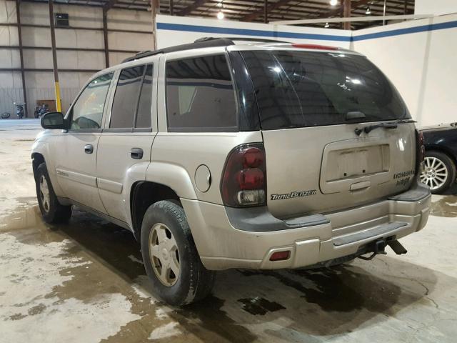 1GNDS13S622449549 - 2002 CHEVROLET TRAILBLAZE BEIGE photo 3