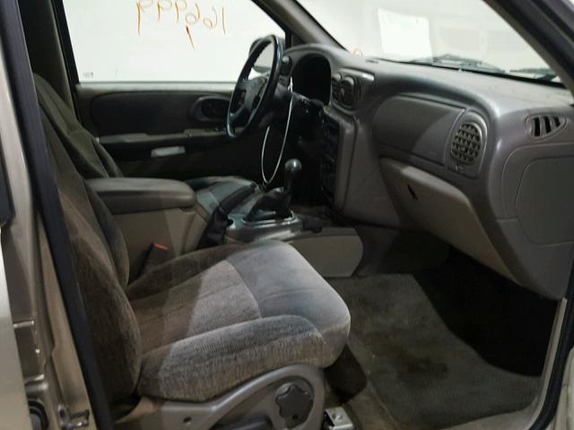 1GNDS13S622449549 - 2002 CHEVROLET TRAILBLAZE BEIGE photo 5