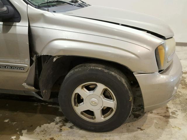 1GNDS13S622449549 - 2002 CHEVROLET TRAILBLAZE BEIGE photo 9