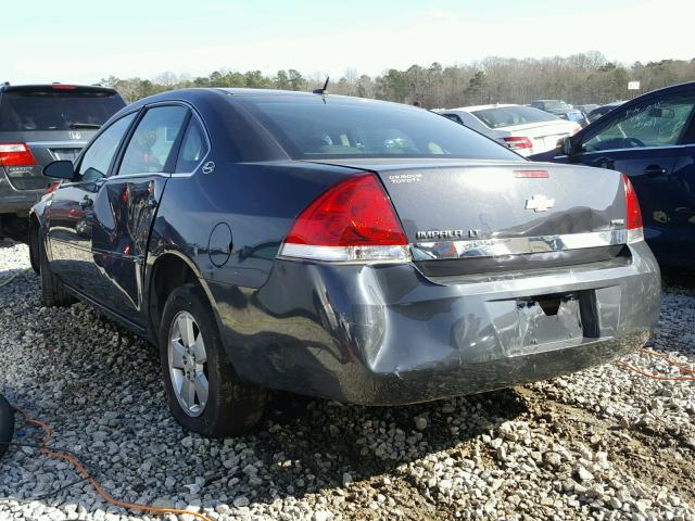 2G1WT58KX81356341 - 2008 CHEVROLET IMPALA LT GRAY photo 3