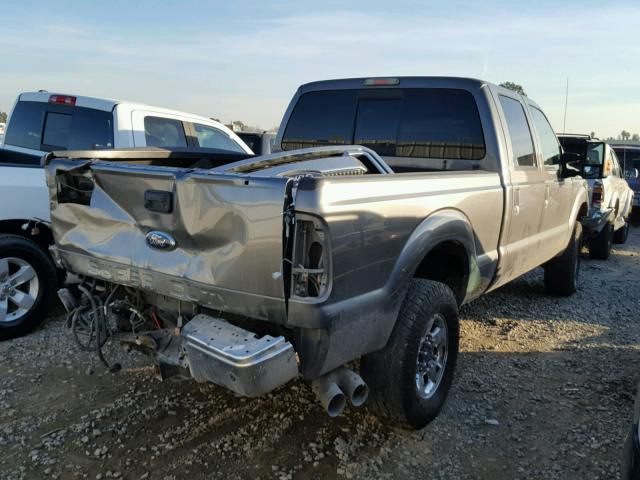 1FT7W2BT3BEA74437 - 2011 FORD F250 SUPER GRAY photo 4