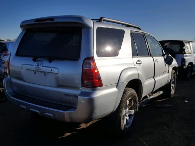 JTEBU14R778093828 - 2007 TOYOTA 4RUNNER SR SILVER photo 4