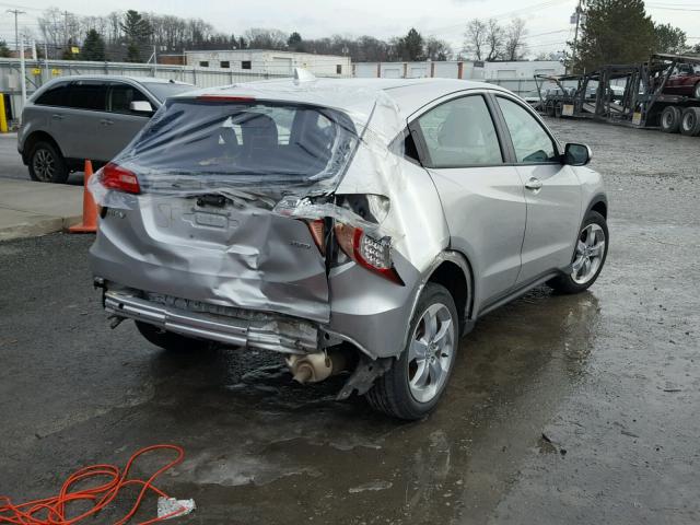 3CZRU6H34GM719511 - 2016 HONDA HR-V LX SILVER photo 4