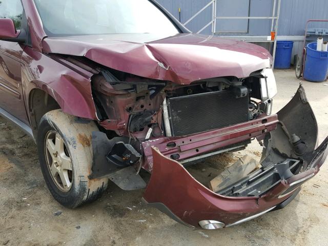 2CKDL63F776048228 - 2007 PONTIAC TORRENT BURGUNDY photo 9