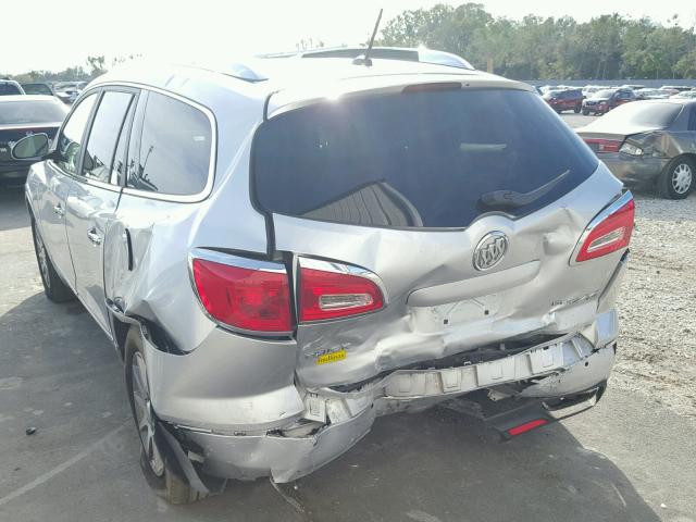 5GAKVBKD8FJ368016 - 2015 BUICK ENCLAVE SILVER photo 9