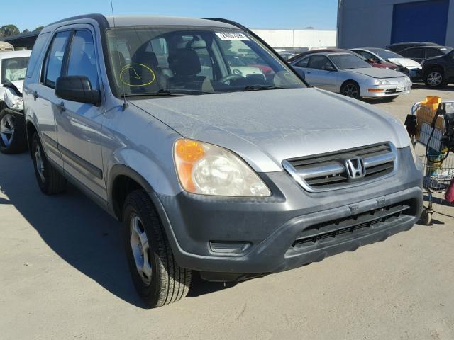 JHLRD68412C003659 - 2002 HONDA CR-V LX SILVER photo 1