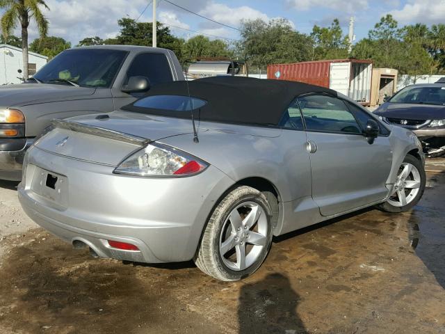 4A3AL25F99E041244 - 2009 MITSUBISHI ECLIPSE SP SILVER photo 4