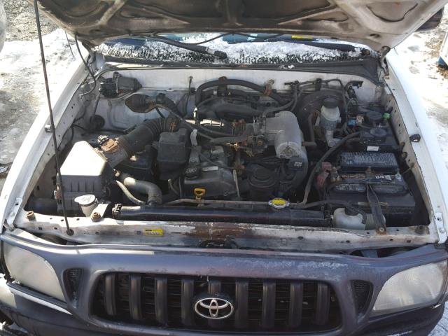 5TENL42NX1Z760337 - 2001 TOYOTA TACOMA WHITE photo 7