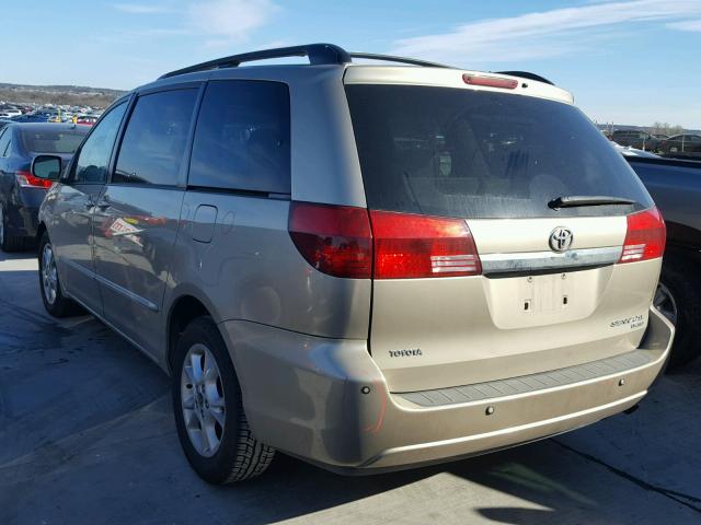 5TDZA22C34S171433 - 2004 TOYOTA SIENNA XLE TAN photo 3