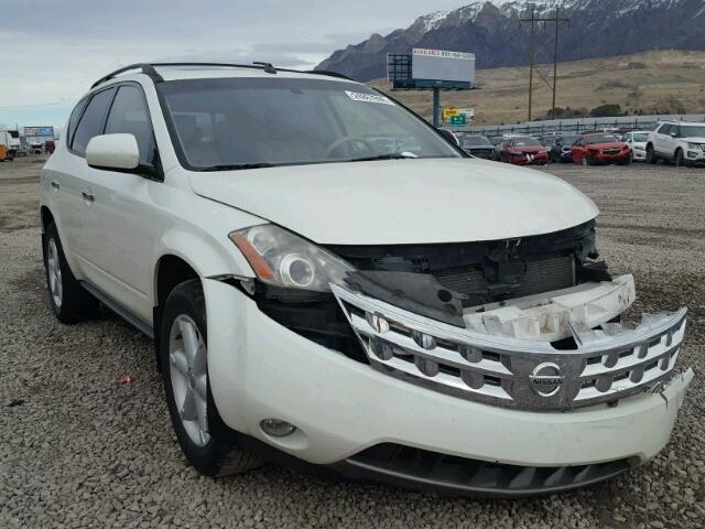 JN8AZ08W74W341065 - 2004 NISSAN MURANO SL WHITE photo 1