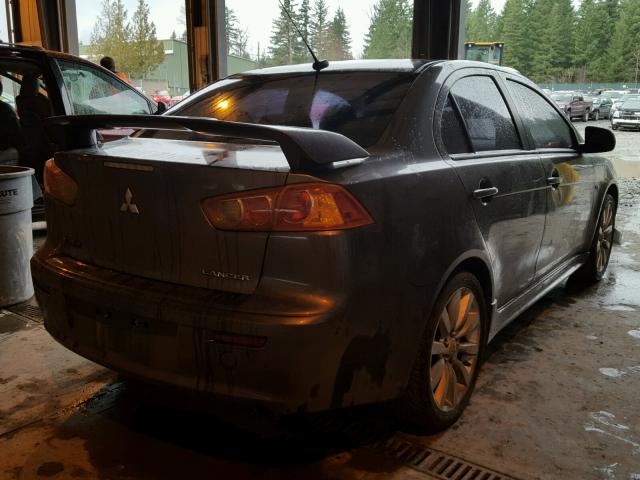 JA3AU86U38U031604 - 2008 MITSUBISHI LANCER GTS GRAY photo 4