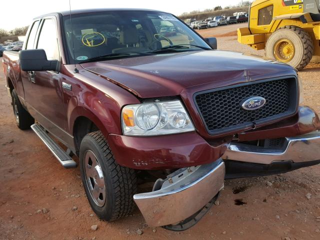 1FTRX12W85NA90745 - 2005 FORD F150 RED photo 1