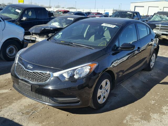 KNAFK4A63G5518810 - 2016 KIA FORTE LX BLACK photo 2