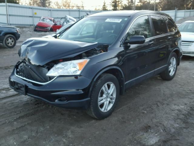 JHLRE4H74BC026882 - 2011 HONDA CR-V EXL BLACK photo 2