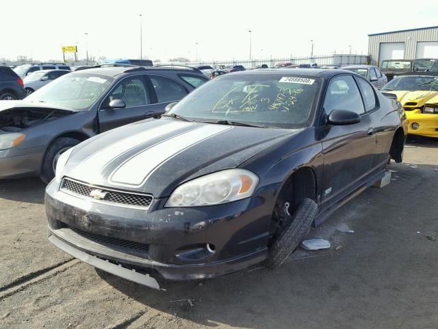 2G1WL16C669354170 - 2006 CHEVROLET MONTE CARL BLACK photo 2