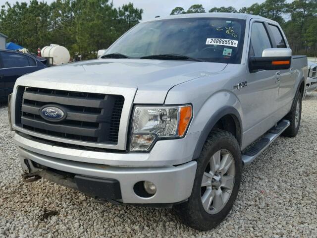 1FTFW1EV0AKE13285 - 2010 FORD F150 SUPER SILVER photo 2