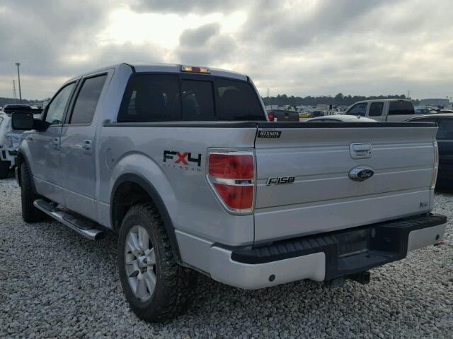 1FTFW1EV0AKE13285 - 2010 FORD F150 SUPER SILVER photo 3