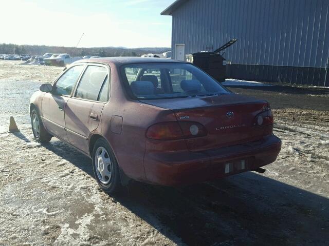 2T1BR12EX1C425844 - 2001 TOYOTA COROLLA CE RED photo 3