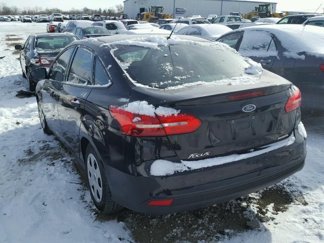 1FADP3E29GL217845 - 2016 FORD FOCUS S BLACK photo 3