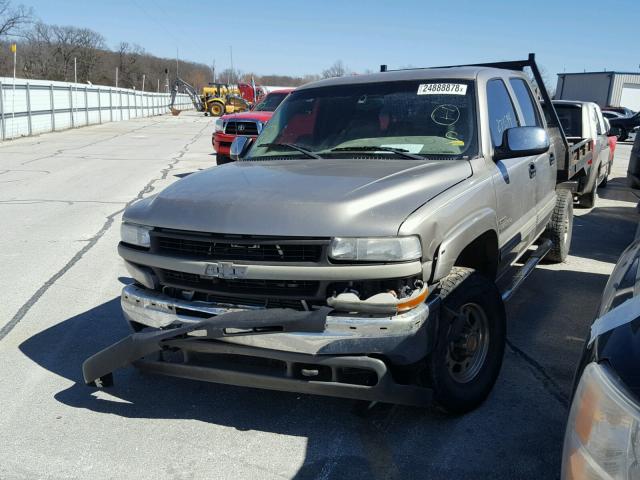 1GCHK23141F194611 - 2001 CHEVROLET SILVERADO GRAY photo 2