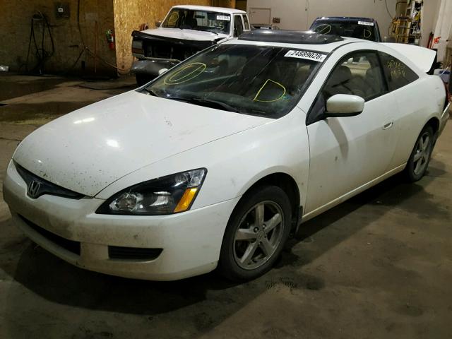 1HGCM72664A012621 - 2004 HONDA ACCORD EX WHITE photo 2