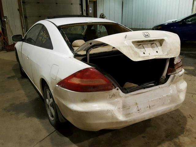 1HGCM72664A012621 - 2004 HONDA ACCORD EX WHITE photo 3