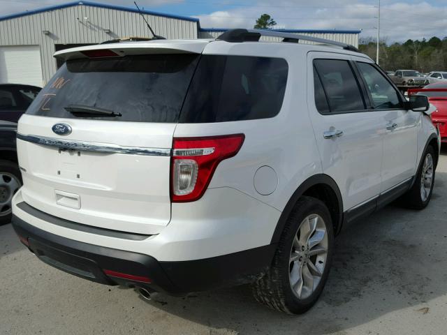 1FMHK7F85BGA59120 - 2011 FORD EXPLORER L WHITE photo 4