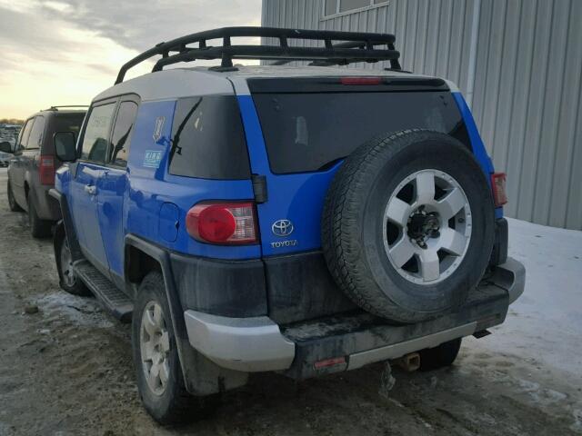 JTEBU11F39K067095 - 2009 TOYOTA FJ CRUISER BLUE photo 3