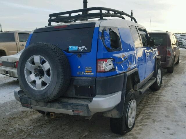 JTEBU11F39K067095 - 2009 TOYOTA FJ CRUISER BLUE photo 4