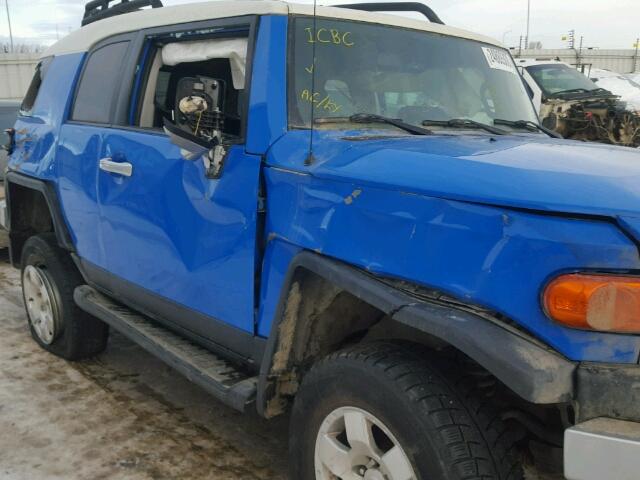 JTEBU11F39K067095 - 2009 TOYOTA FJ CRUISER BLUE photo 9