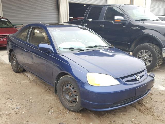 1HGEM22933L084711 - 2003 HONDA CIVIC EX BLUE photo 1