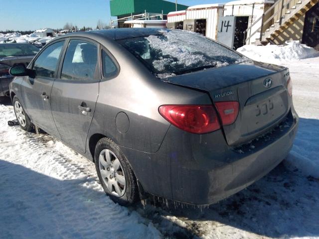 KMHDU45D79U709485 - 2009 HYUNDAI ELANTRA GL CHARCOAL photo 3