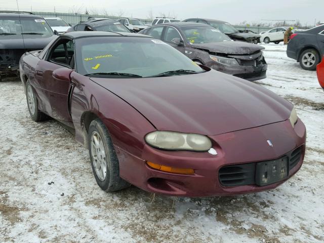 2G1FP22K812100694 - 2001 CHEVROLET CAMARO MAROON photo 1