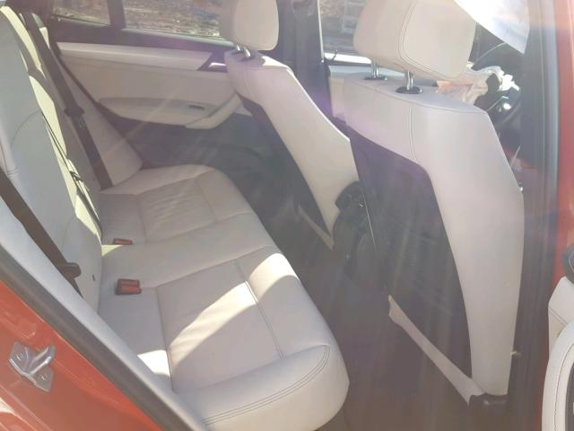 5UXWX9C33H0T25140 - 2017 BMW X3 XDRIVE2 Czerwony zdjęcie 6