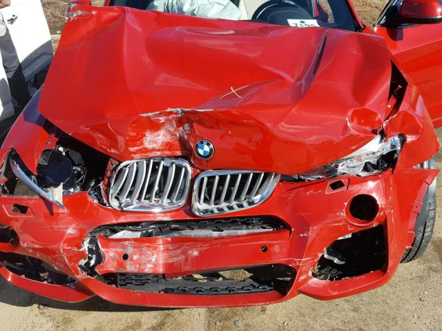 5UXWX9C33H0T25140 - 2017 BMW X3 XDRIVE2 Czerwony zdjęcie 7