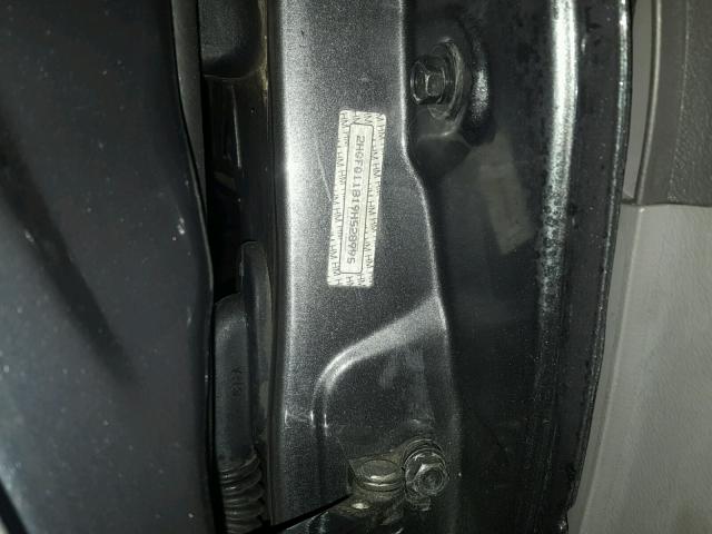 2HGFG11B19H528995 - 2009 HONDA CIVIC EX ნაცრისფერი ფოტო 10