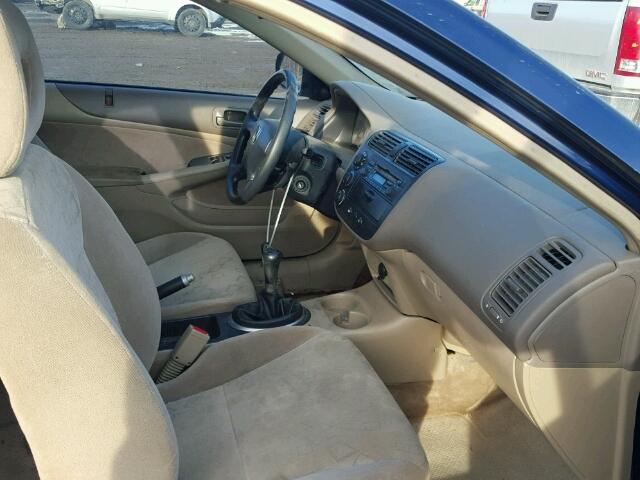 1HGEM21962L803188 - 2002 HONDA CIVIC EX Mavi foto 5