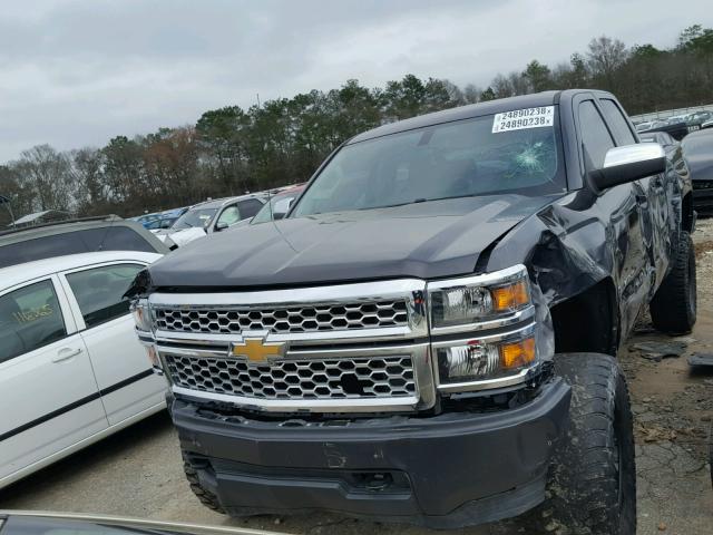 1GCVKPEC5EZ376983 - 2014 CHEVROLET SILVERADO GRAY photo 2