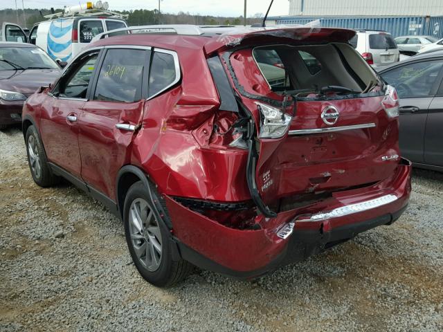 5N1AT2MV7FC804750 - 2015 NISSAN ROGUE S RED photo 3