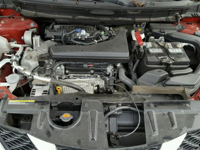 5N1AT2MV7FC804750 - 2015 NISSAN ROGUE S RED photo 7