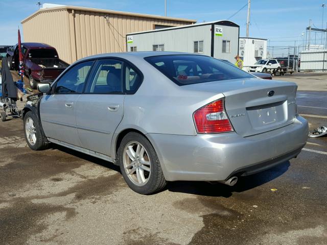 4S3BL616657220523 - 2005 SUBARU LEGACY 2.5 SILVER photo 3