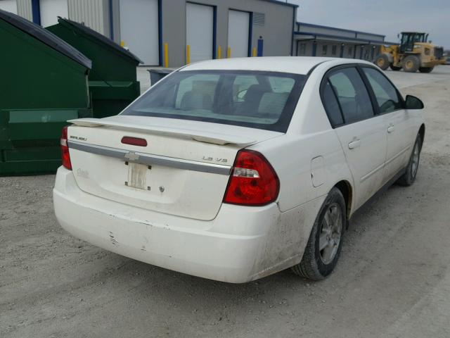1G1ZT54815F171350 - 2005 CHEVROLET MALIBU LS WHITE photo 4