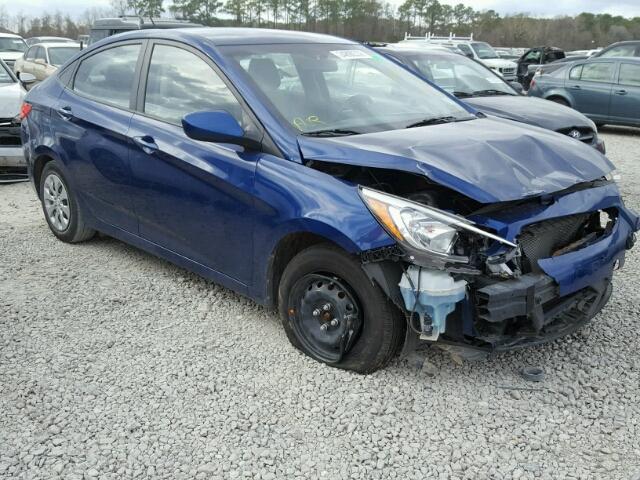 KMHCT4AE5GU071747 - 2016 HYUNDAI ACCENT SE BLUE photo 1