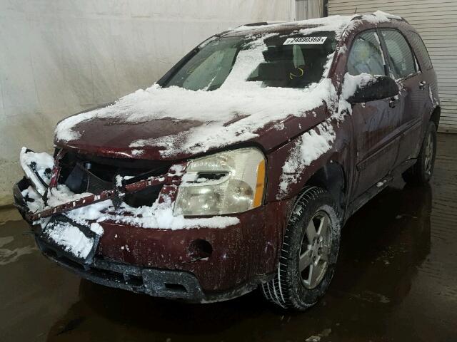 2CNDL13F176103021 - 2007 CHEVROLET EQUINOX LS BURGUNDY photo 2