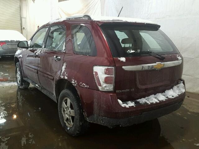 2CNDL13F176103021 - 2007 CHEVROLET EQUINOX LS BURGUNDY photo 3