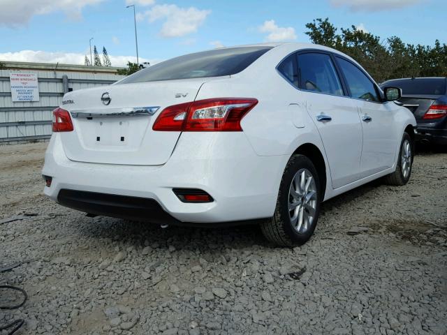 3N1AB7AP4HY345765 - 2017 NISSAN SENTRA S WHITE photo 4